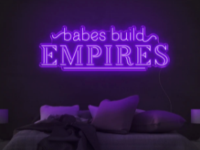 Women empowering neon signs