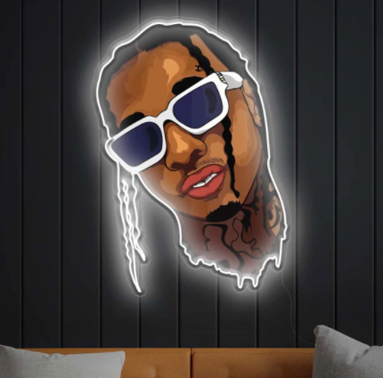 Rappers & Icons custom LED neon sign collection