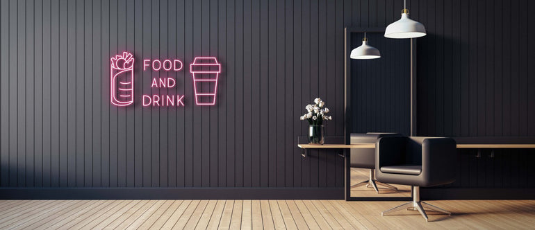 Food and Drink neon sign