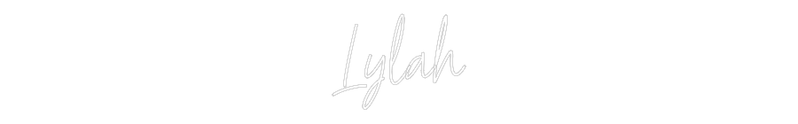 Custom Neon Text - Lylah