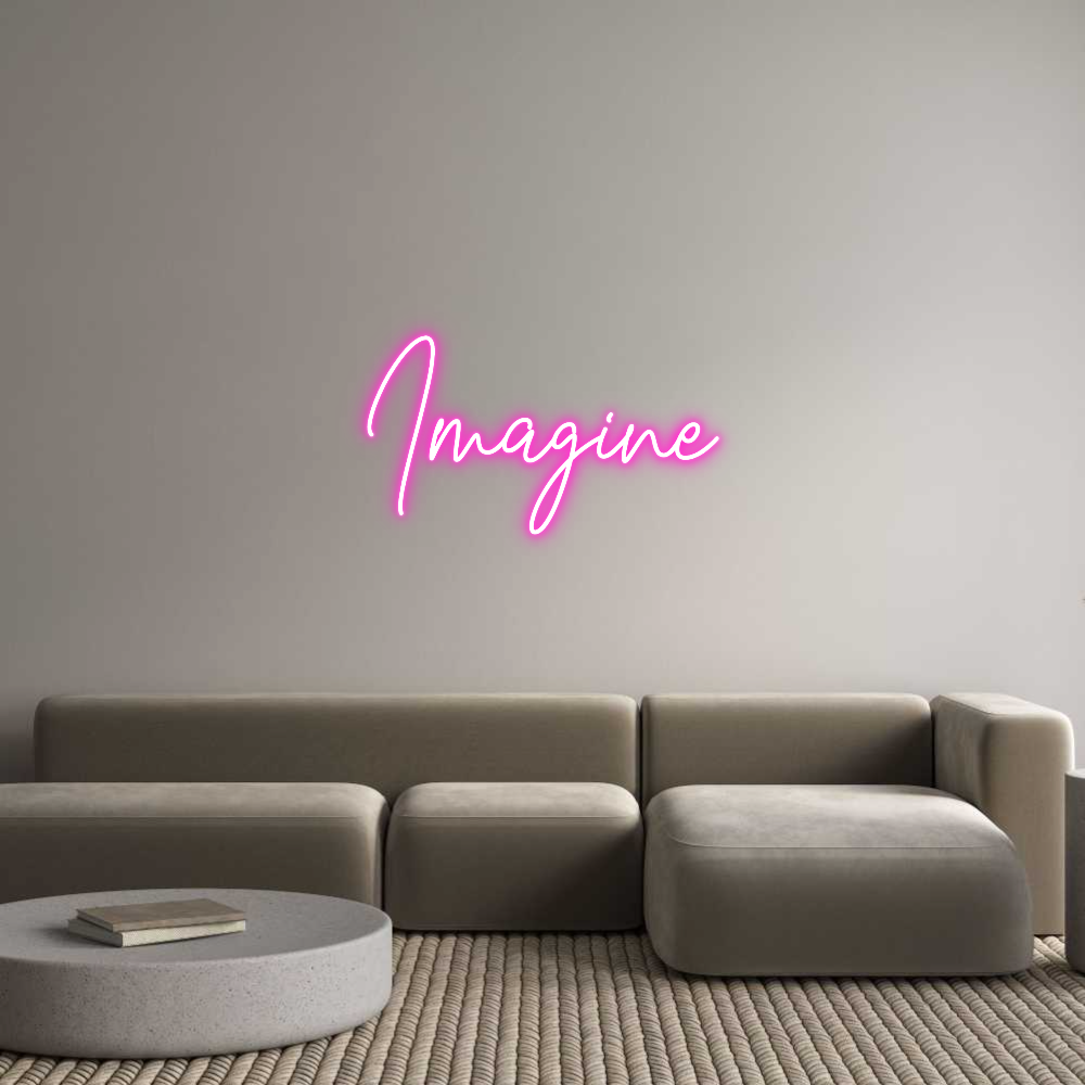 Custom Neon Text - Imagine