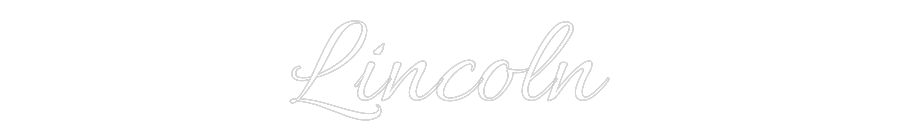 Custom Neon Text- Lincoln