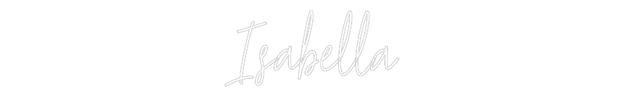 Custom Neon Text - Isabella