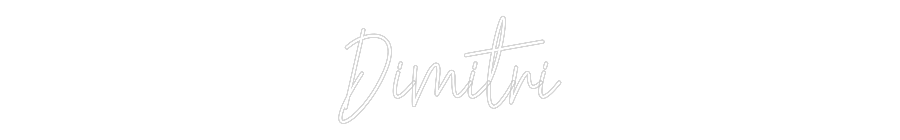 Custom Neon Text - Dimitri