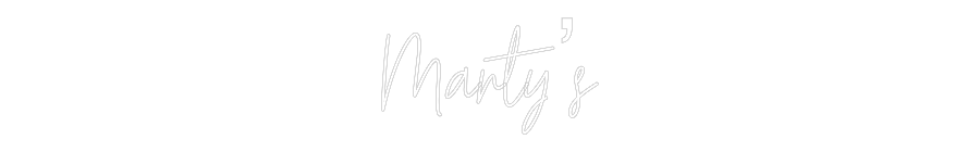 Custom Neon Text - Marty’s