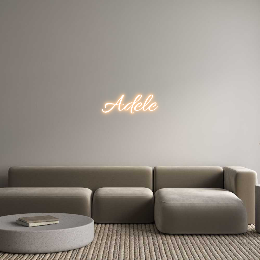 Custom Neon Text - Adele