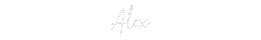 Custom Neon Text - Alex
