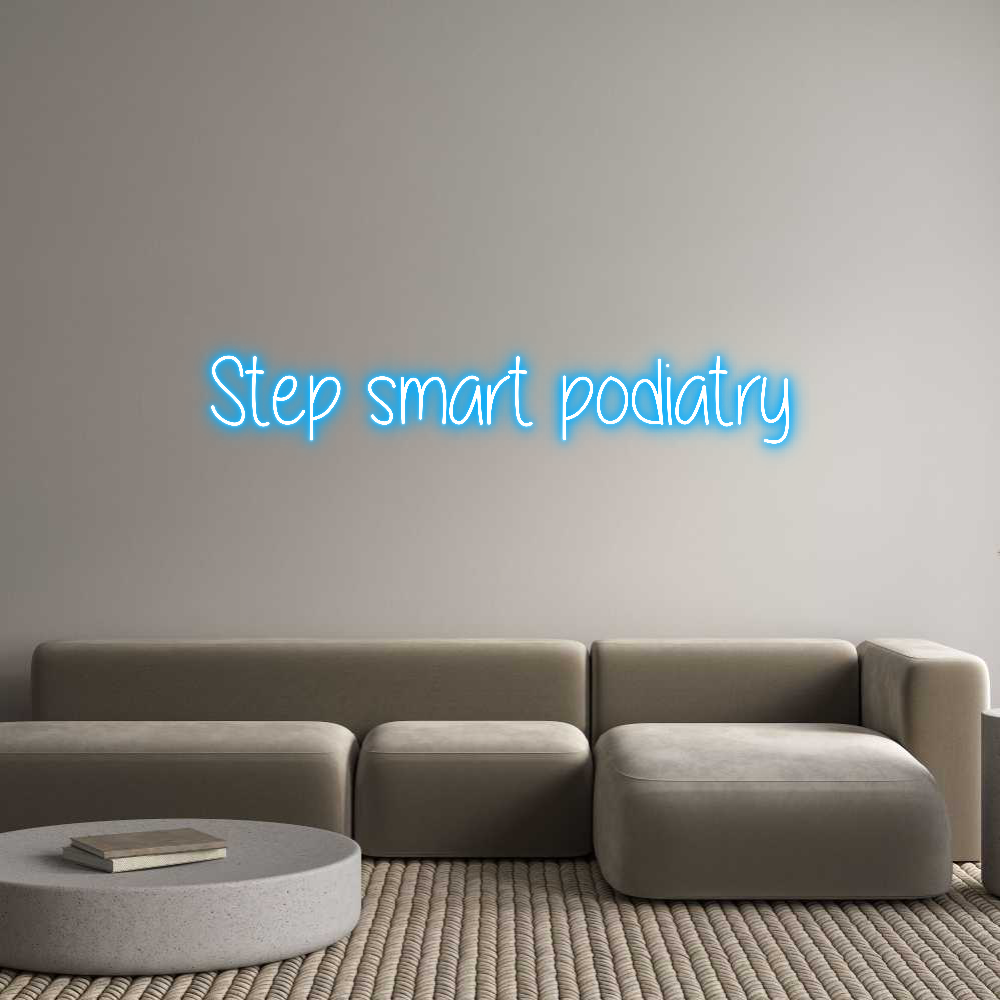 Custom Neon Text- Step smart po...