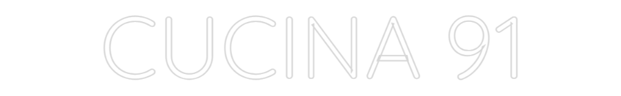 Custom Neon Text - CUCINA 91