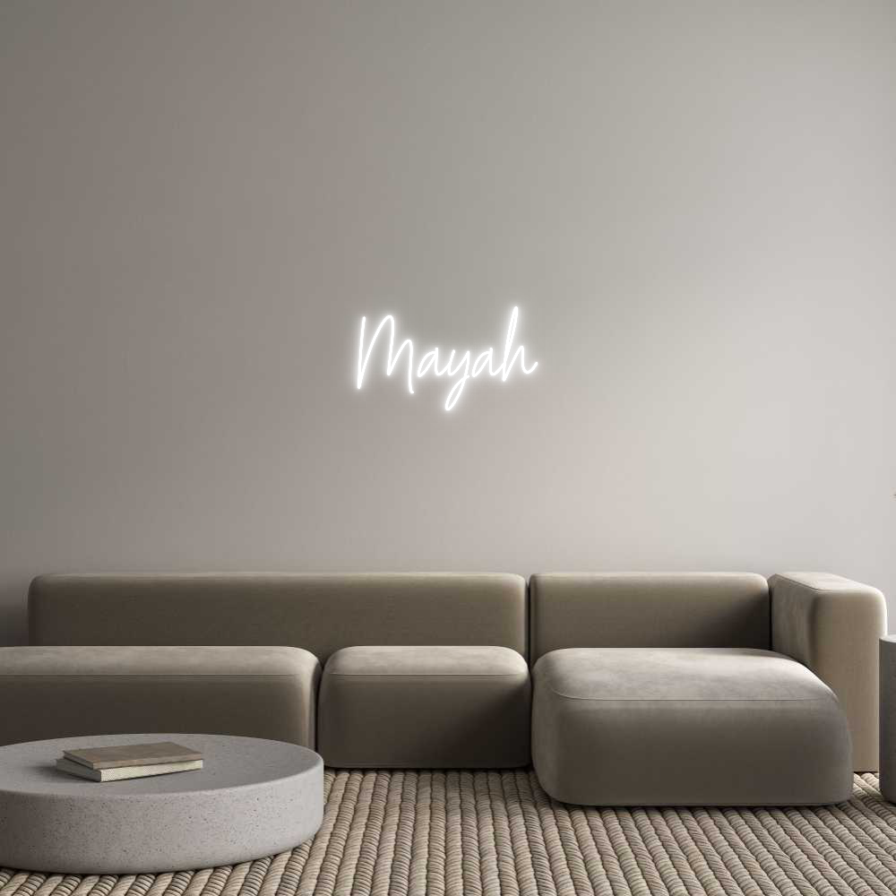 Custom Neon Text - Mayah