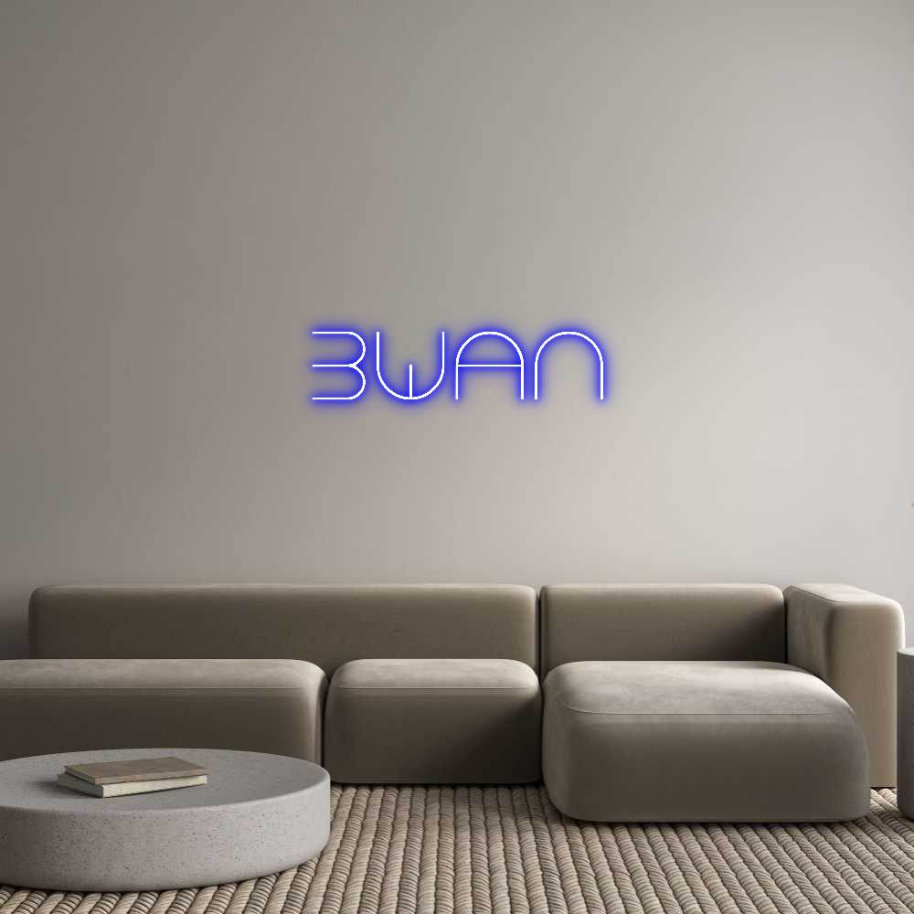 Custom Neon Text - BWAN