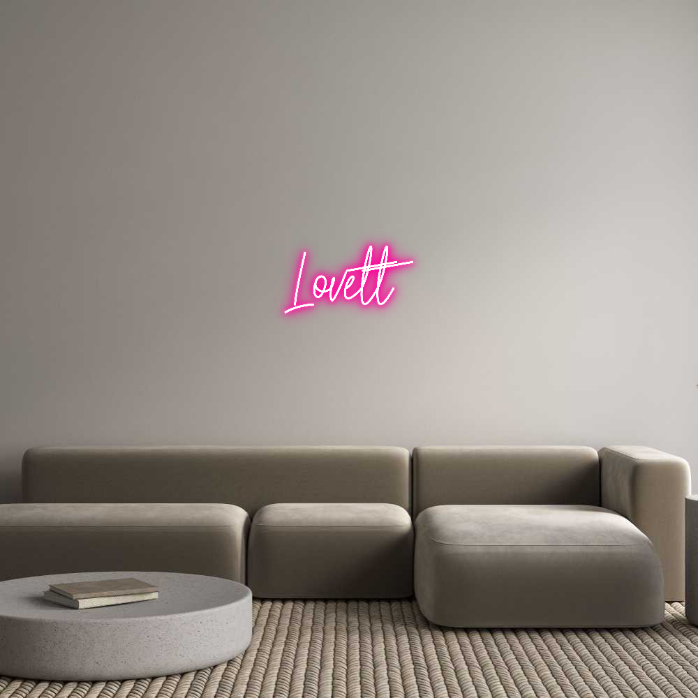 Custom Neon Text - Lovett
