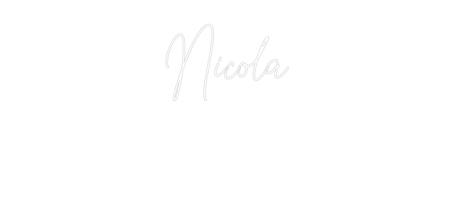 Custom Neon Text - Nicola