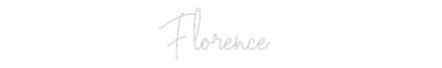 Custom Neon Text - Florence