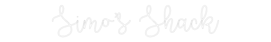 Custom Neon Text - Simo’s Shack