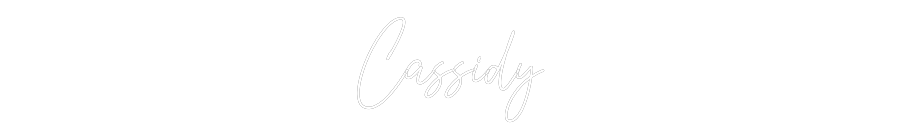 Custom Neon Text - Cassidy