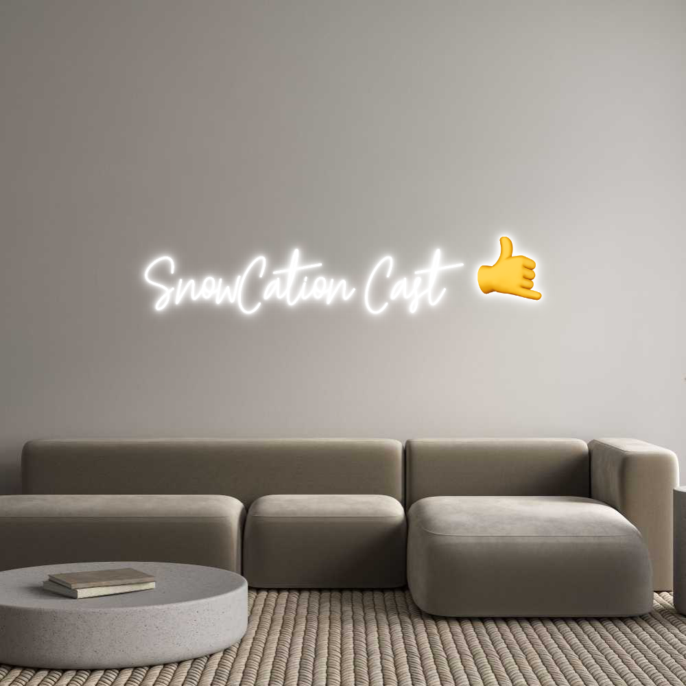 Custom Neon Text- SnowCation Ca...
