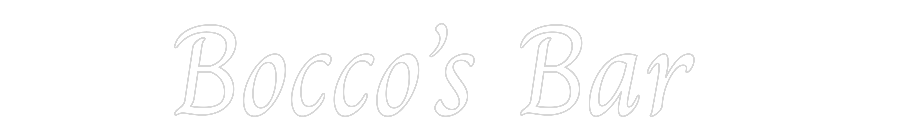 Custom Neon Text - Bocco’s Bar