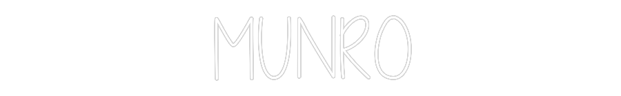 Custom Neon Text - MUNRO