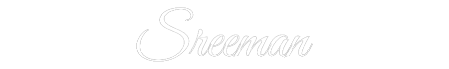 Custom Neon Text - Sreeman