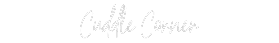 Custom Neon Text - Cuddle Corner