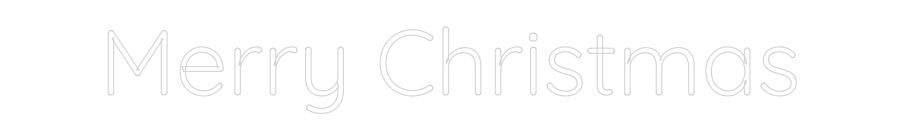 Custom Neon Text - Merry Christmas