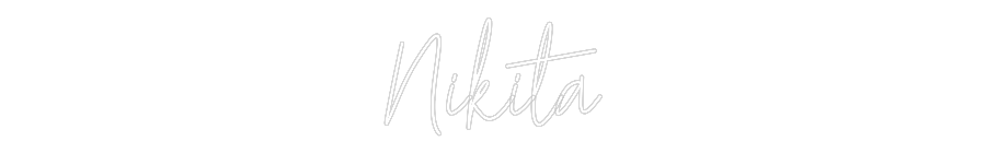 Custom Neon Text - Nikita