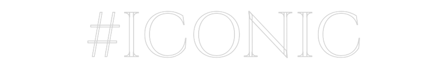 Custom Neon Text - #ICONIC