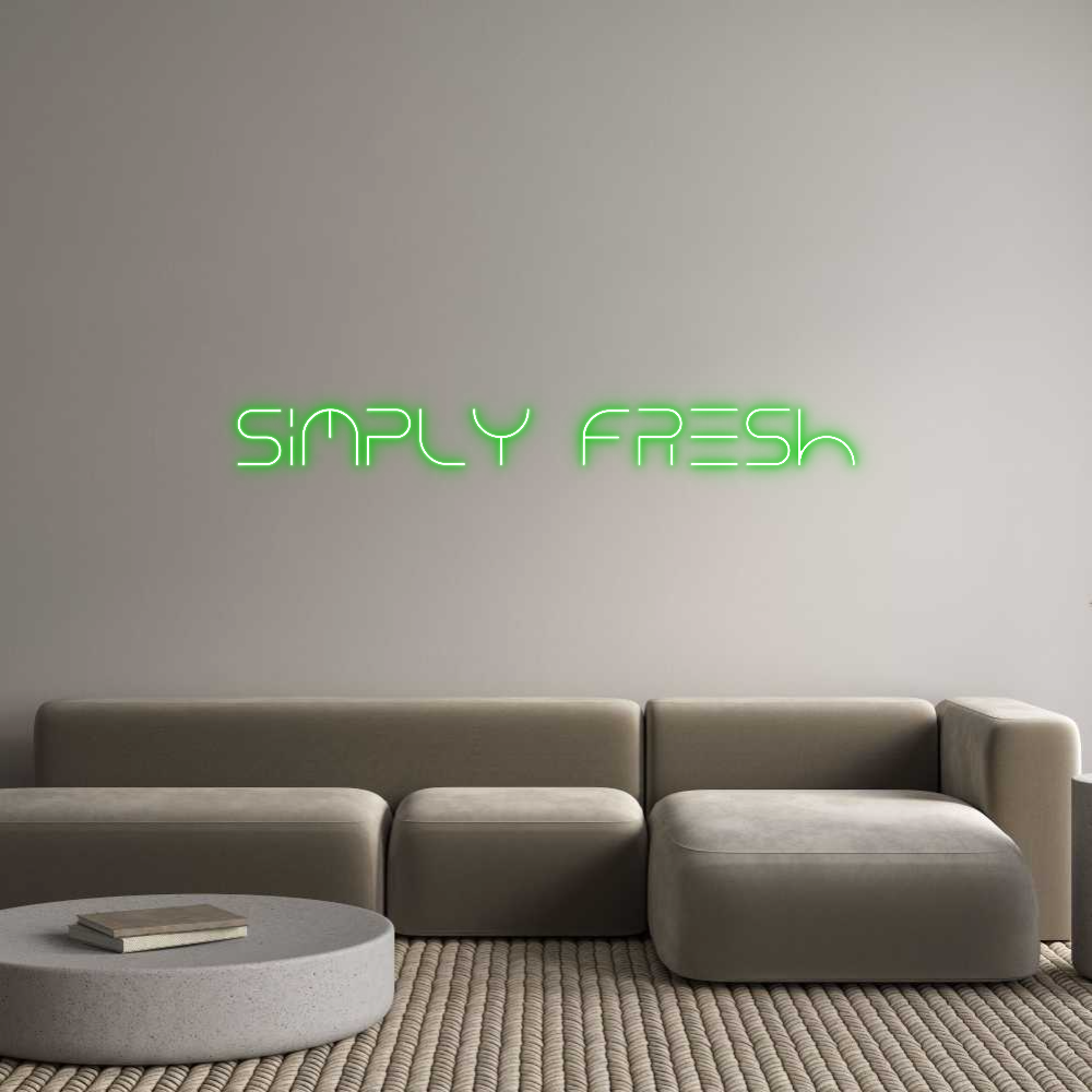 Custom Neon Text - Simply Fresh