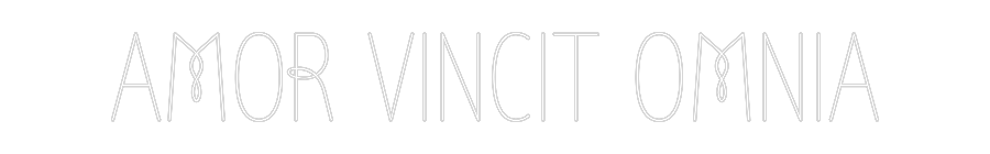 Custom Neon Text - AMOR VINCIT O...