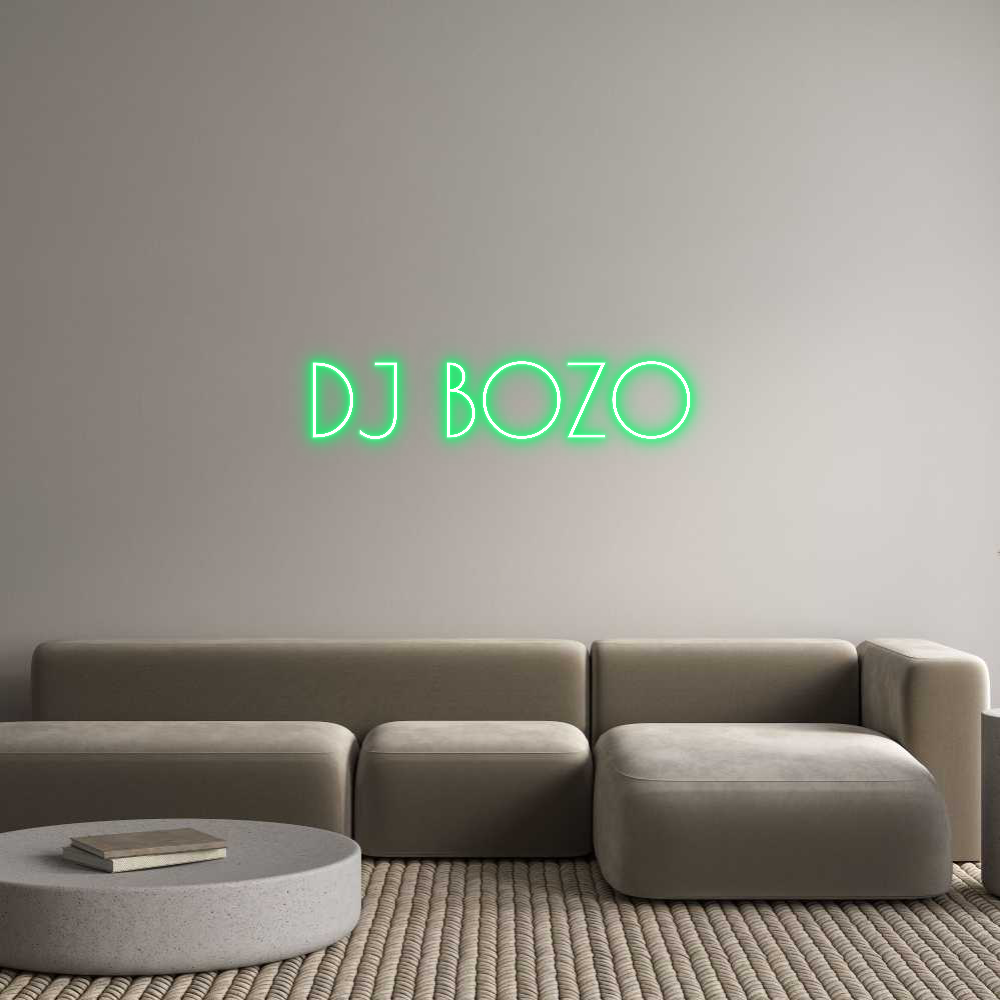 Custom Neon Text - DJ BOZO