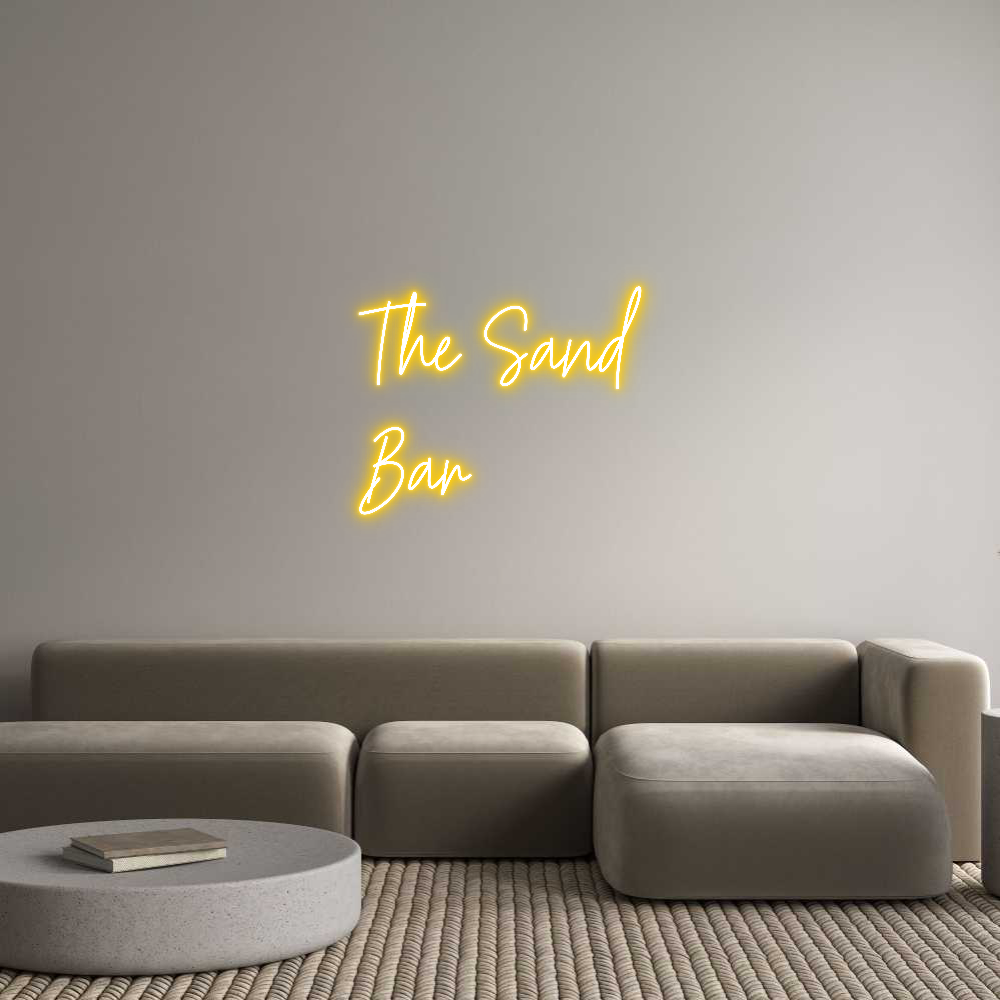 Custom Neon Text - The Sand
Bar