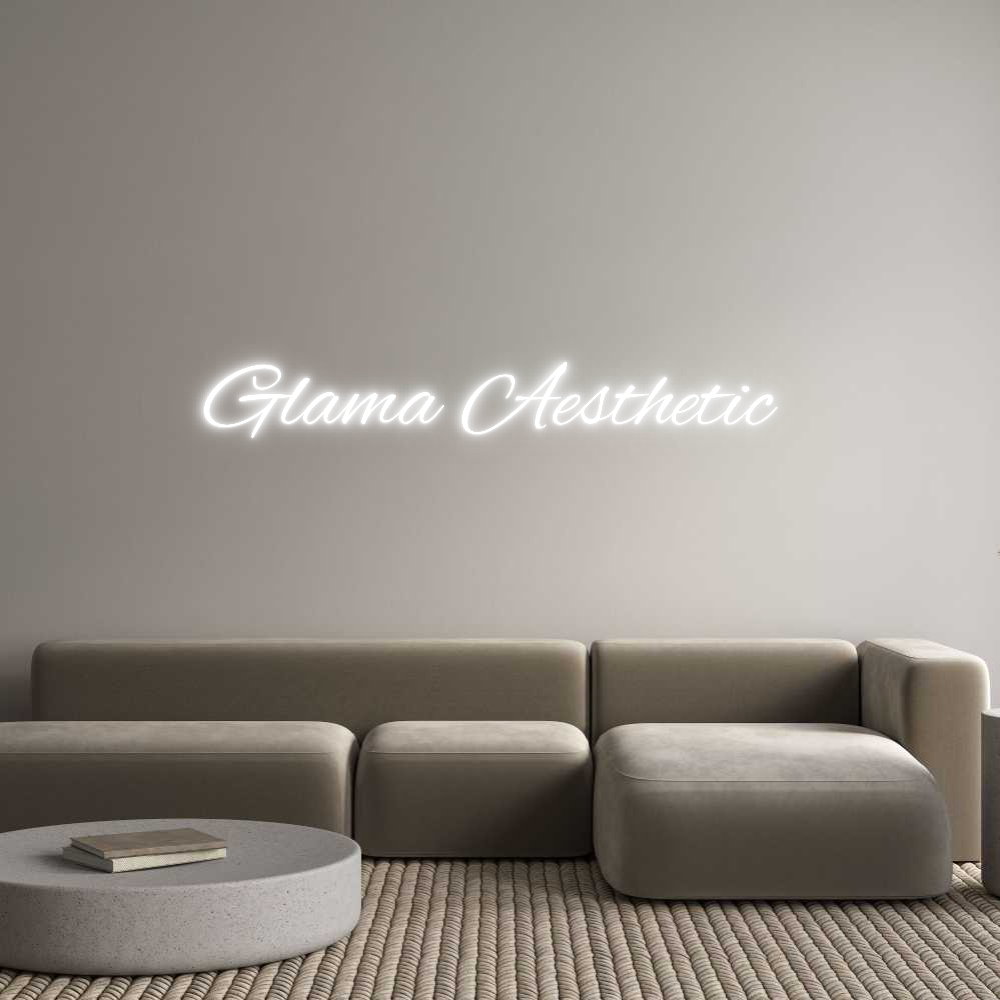 Custom Neon Text - Glama Aesthet...