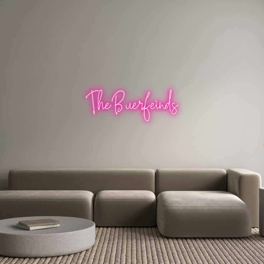 Custom Neon Text - The Buerfeinds