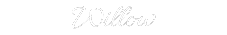 Custom Neon Text - Willow