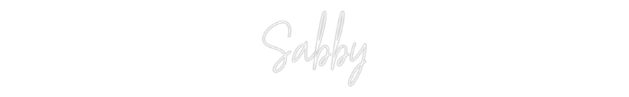Custom Neon Text - Sabby