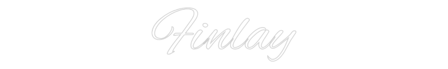 Custom Neon Text - Finlay