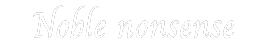 Custom Neon Text - Noble nonsense