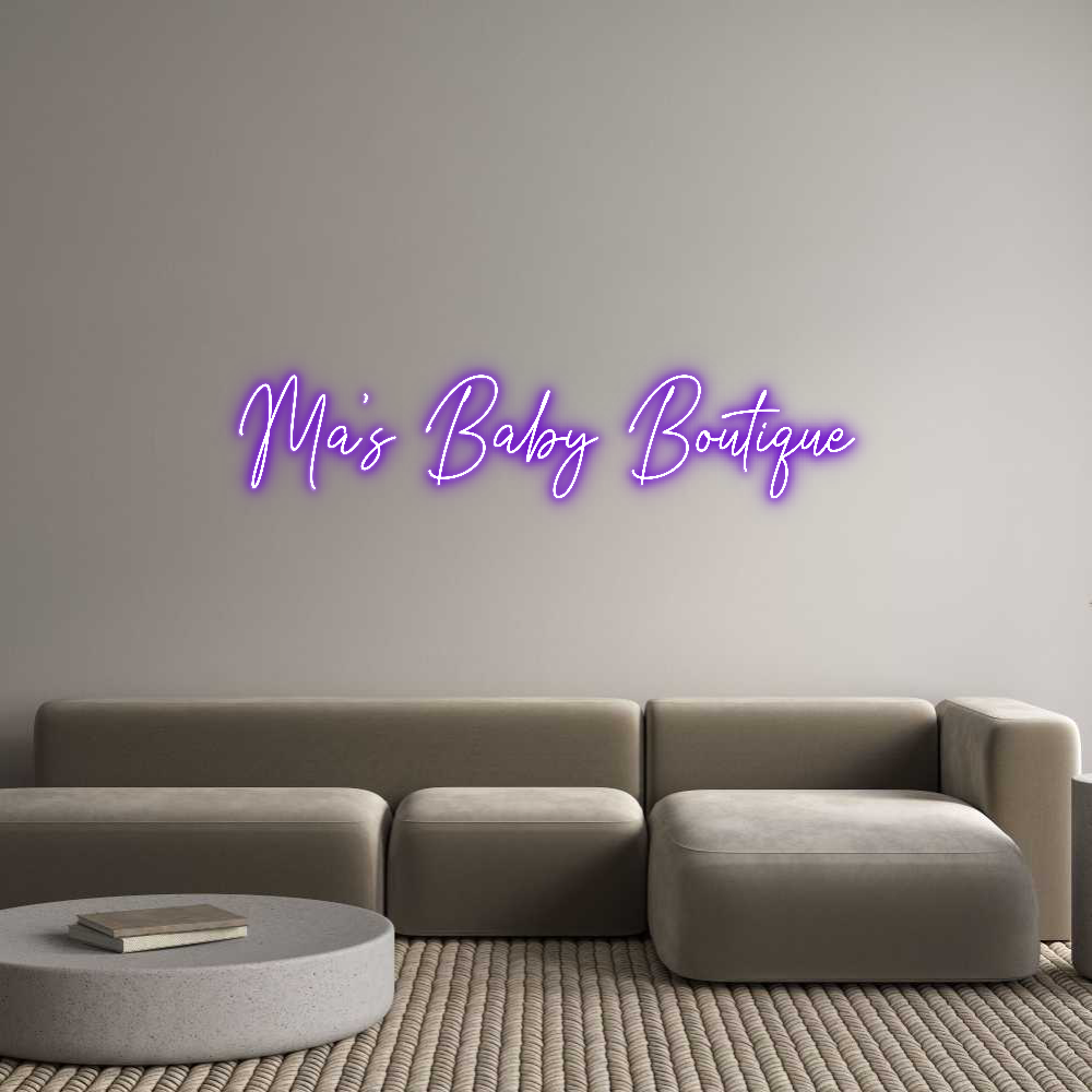 Custom Neon Text - Ma’s Baby Bou...