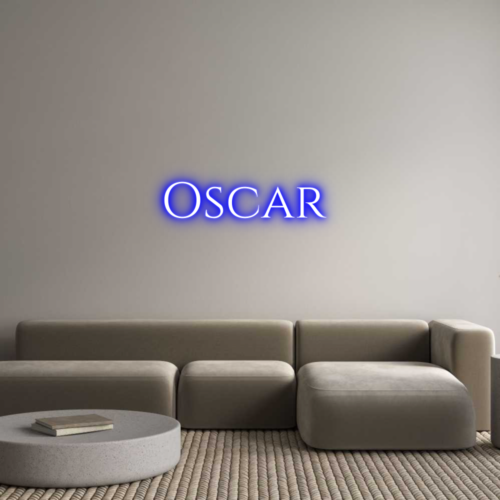 Custom Neon Text - Oscar