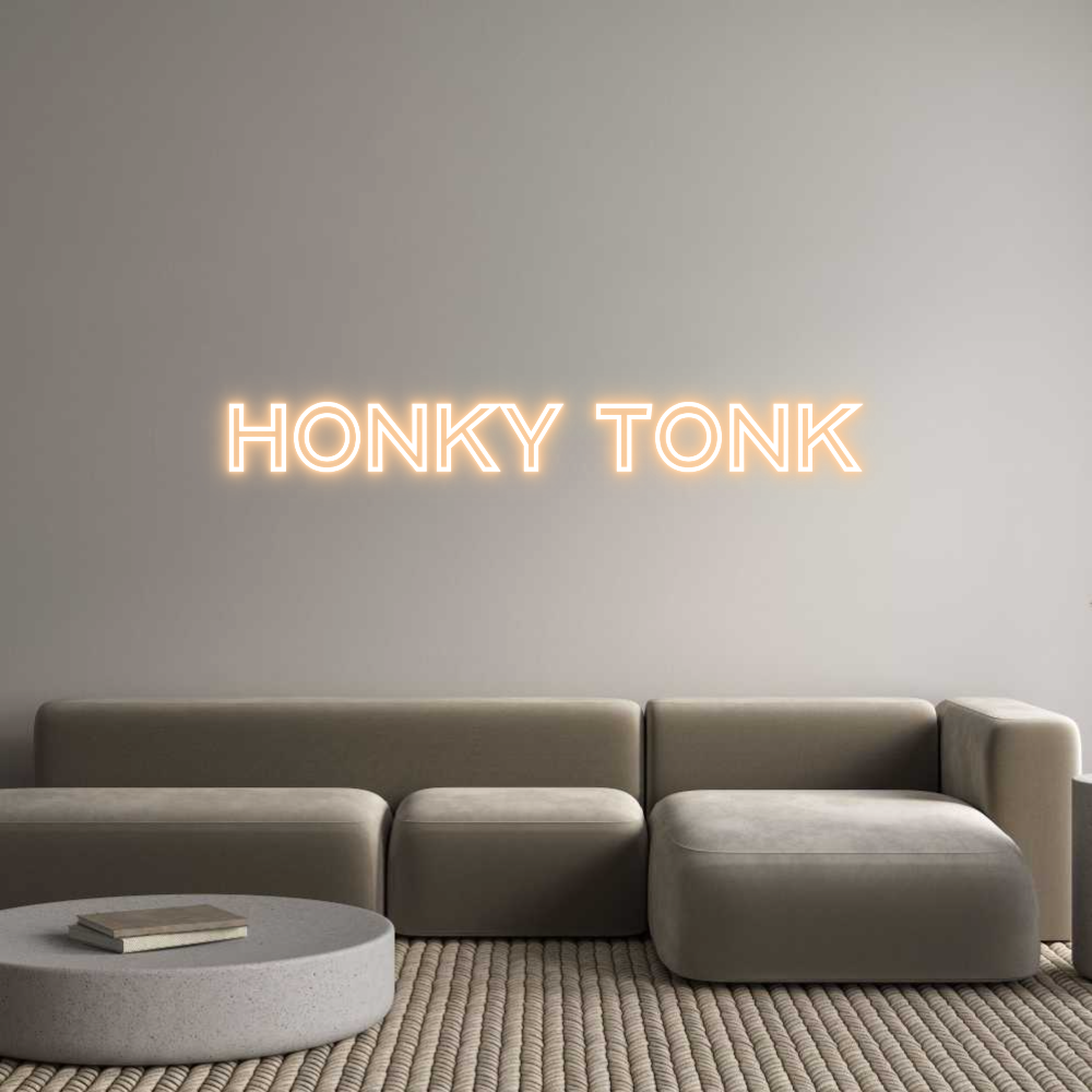 Custom Neon Text - Honky Tonk
