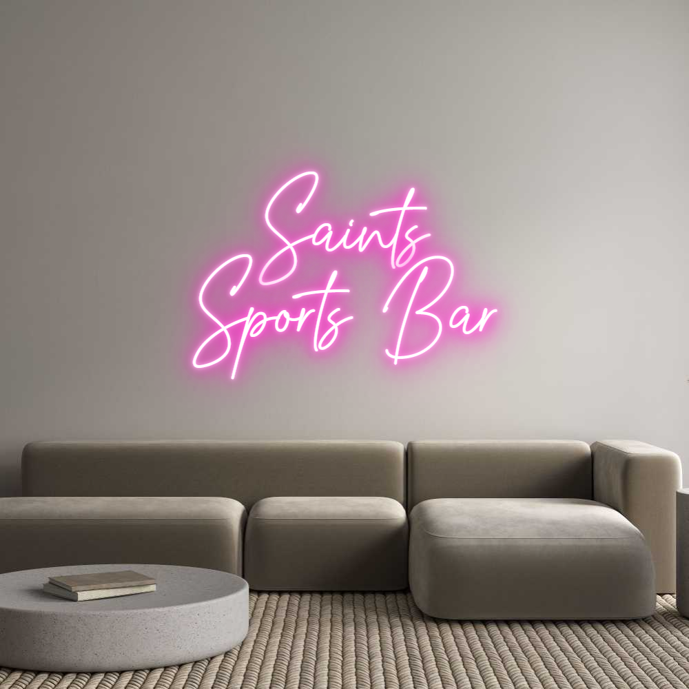 Custom Neon Text - Saints
Sport...