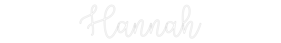 Custom Neon Text - Hannah