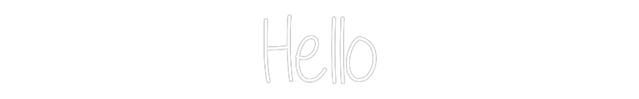 Custom Neon Text - Hello