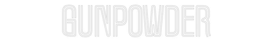 Custom Neon Text - GUNPOWDER