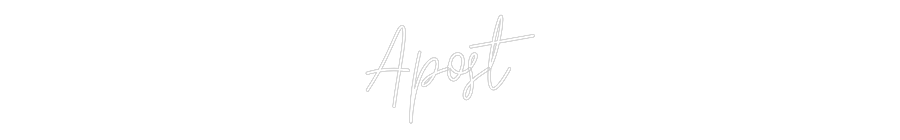 Custom Neon Text - Apost