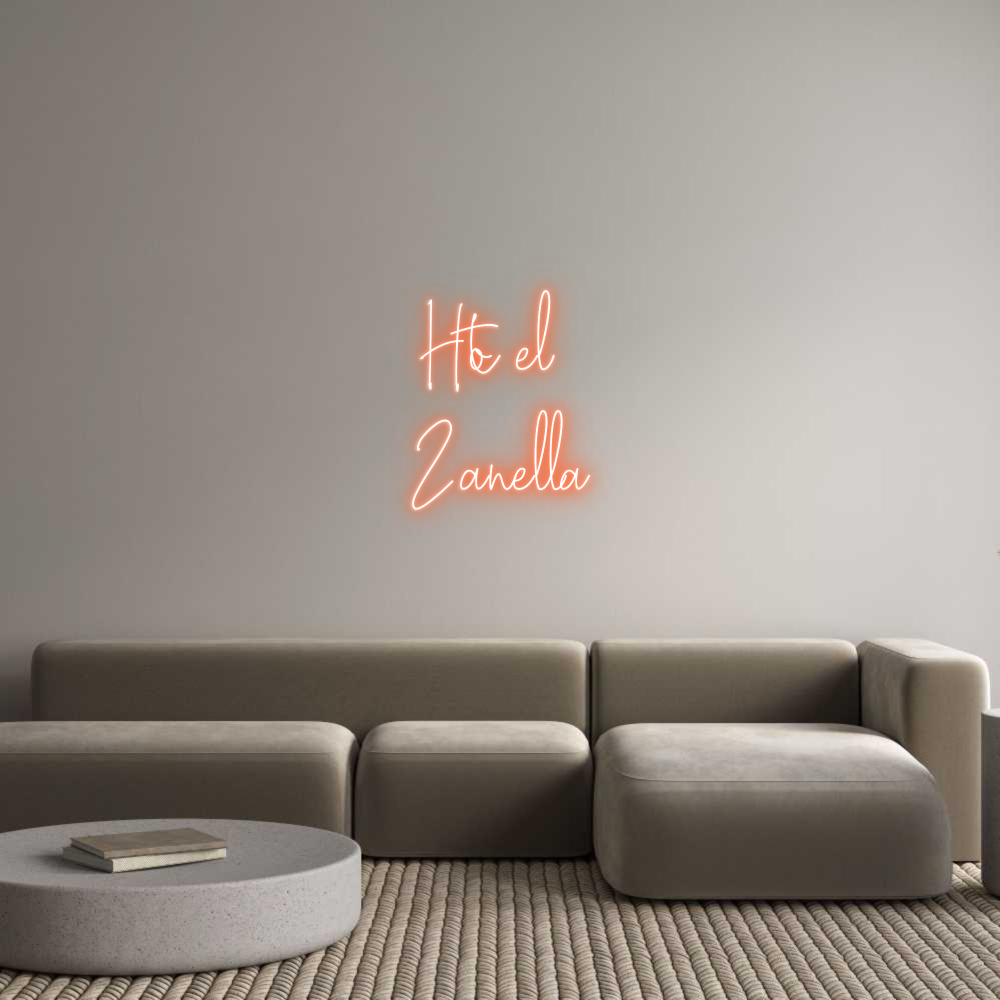 Custom Neon Text - Hotel 
Zanella