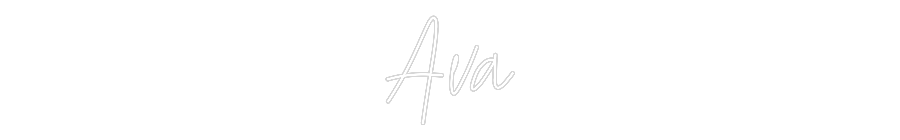 Custom Neon Text - Ava