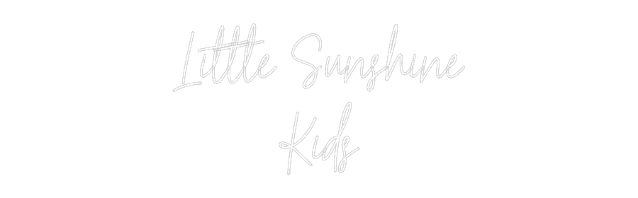 Custom Neon Text - Little Sunshi...
