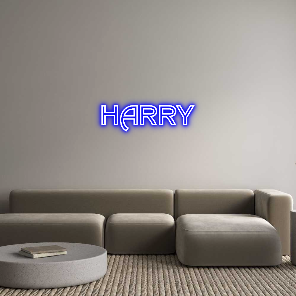 Custom Neon Text - HARRY